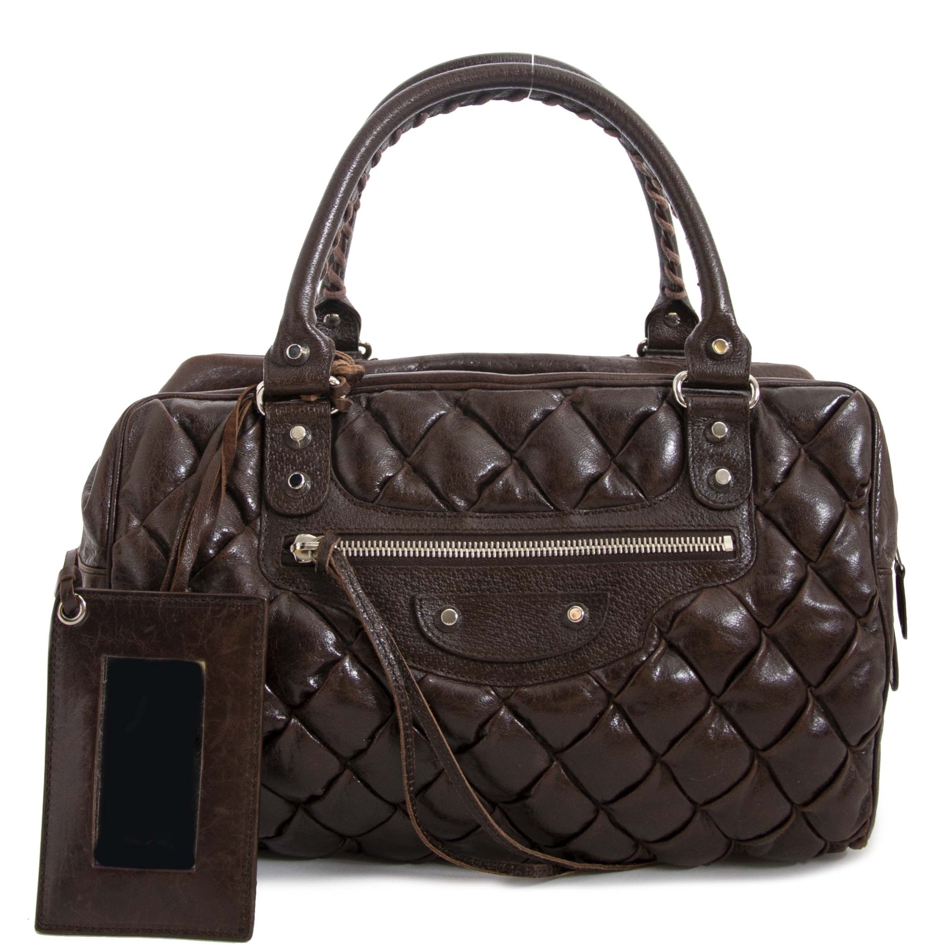 Balenciaga Brown Quilted Bubble Bag kopen en verkopen aan de beste prijs