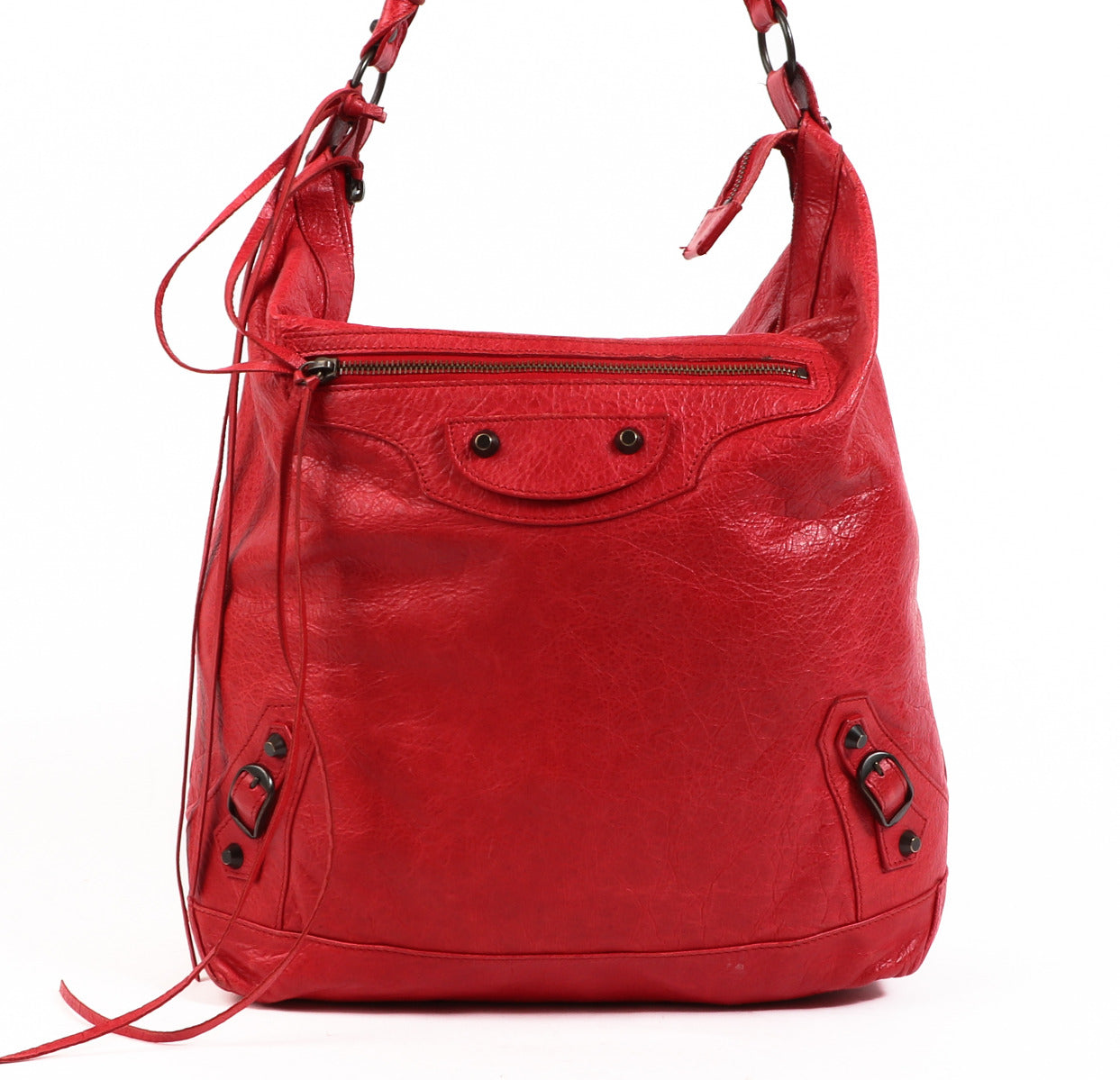 Balenciaga Coquelicot Red Day Shoulder Bag