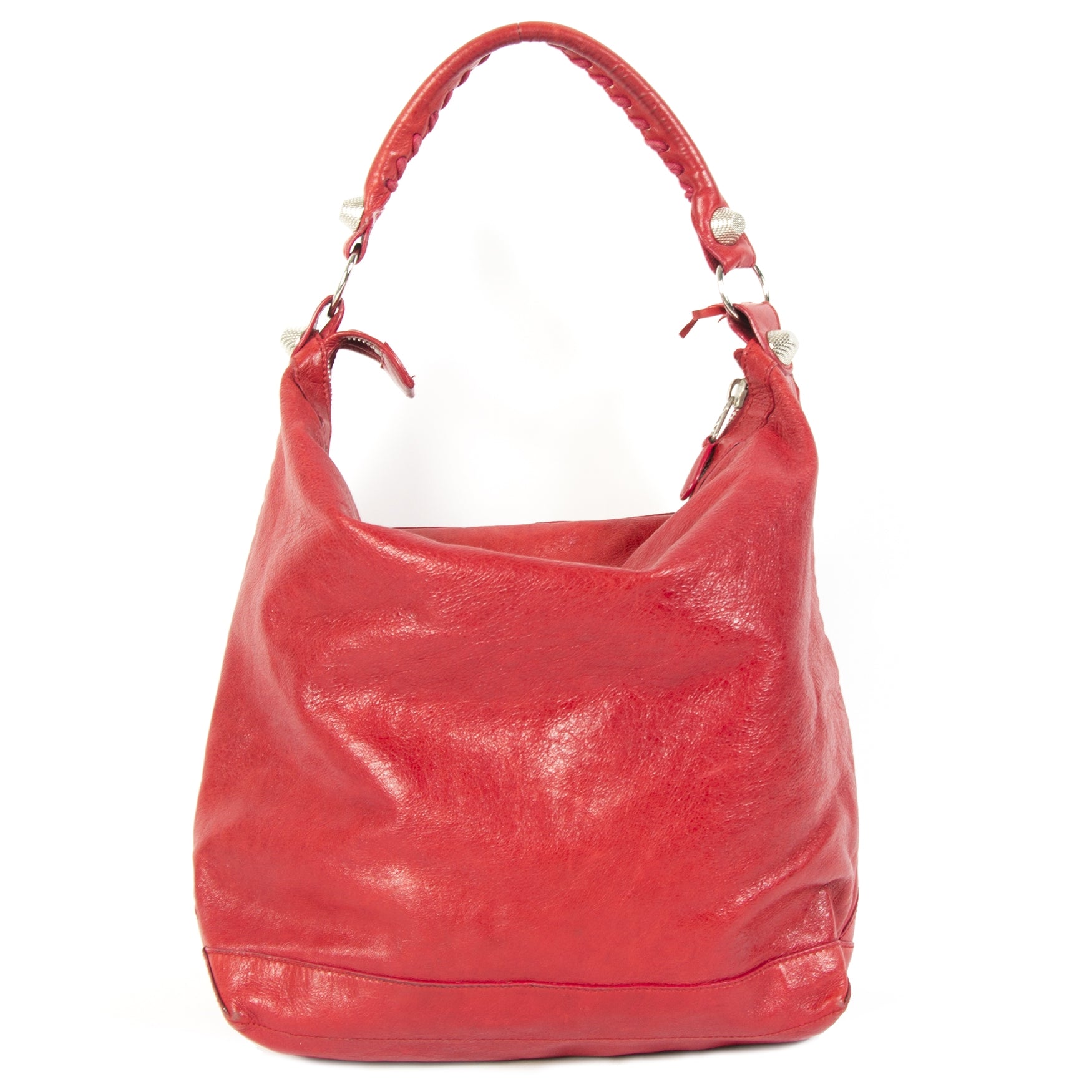 Balenciaga Red Hobo Dag Bag