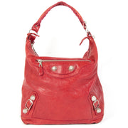 Balenciaga Red Hobo Dag Bag