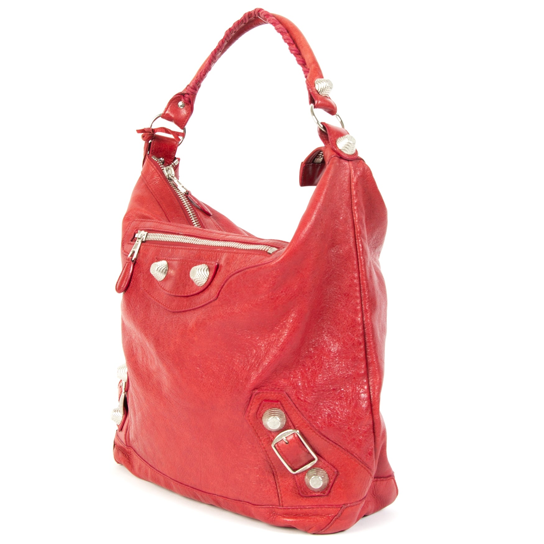 Balenciaga Red Hobo Dag Bag