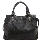 Balenciaga Black Leather RTT Shopper Bag