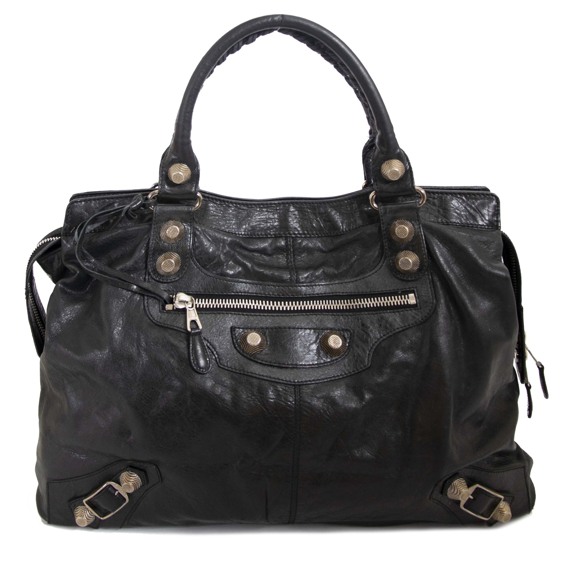 Balenciaga Black Leather RTT Shopper Bag te koop bij Labellov tweedehands luxe in Antwerpen