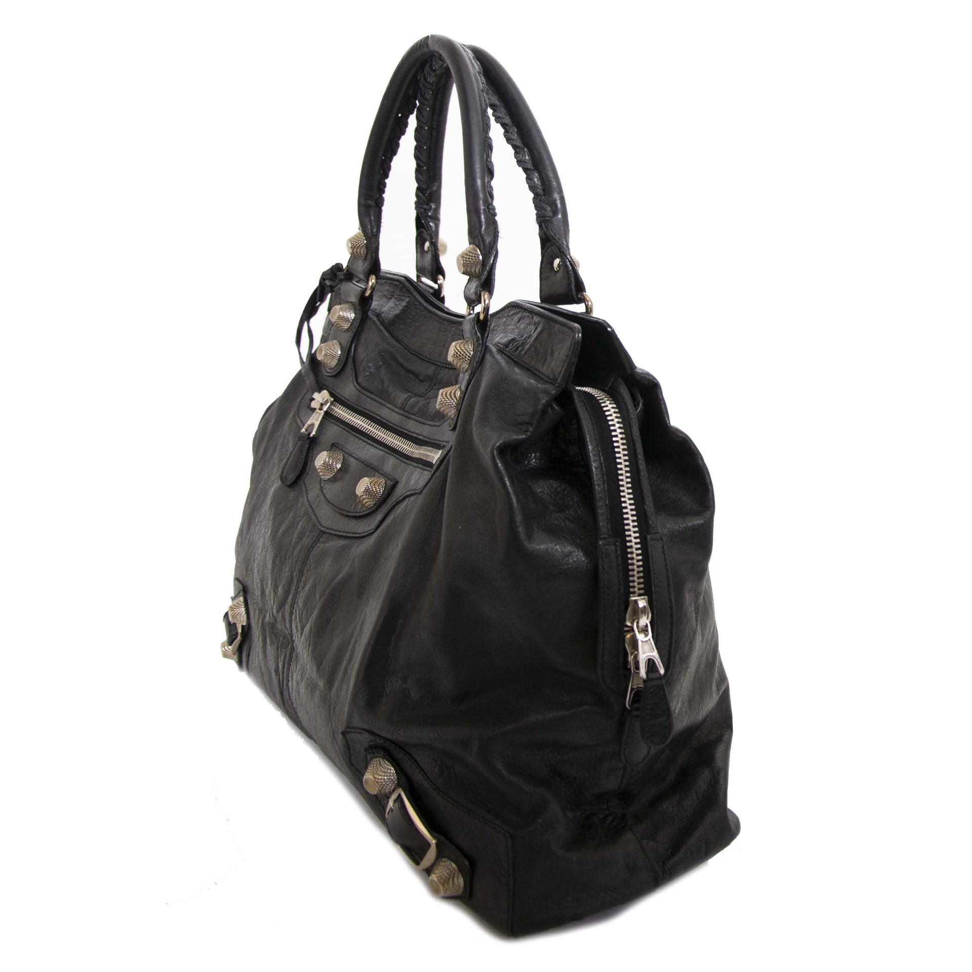 Sac cabas Balenciaga RTT en cuir noir