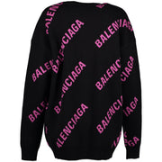 Balenciaga Pink Logo Sweater - size XS for the best price at Labellov secondhand luxury