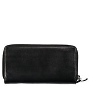 Balenciaga Black Continental Zip Around Wallet