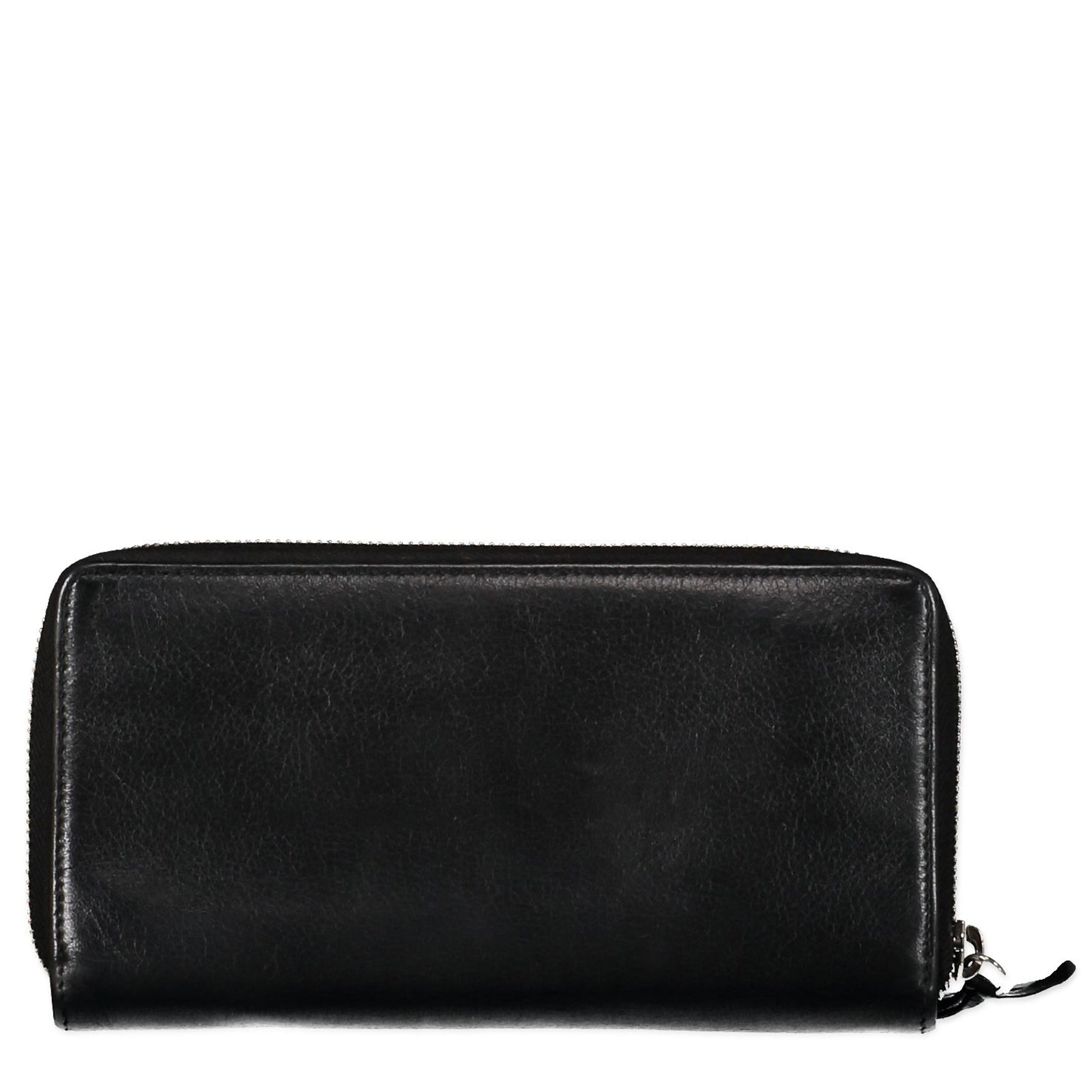 Balenciaga Black Continental Zip Around Wallet