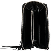 Balenciaga Black Continental Zip Around Wallet