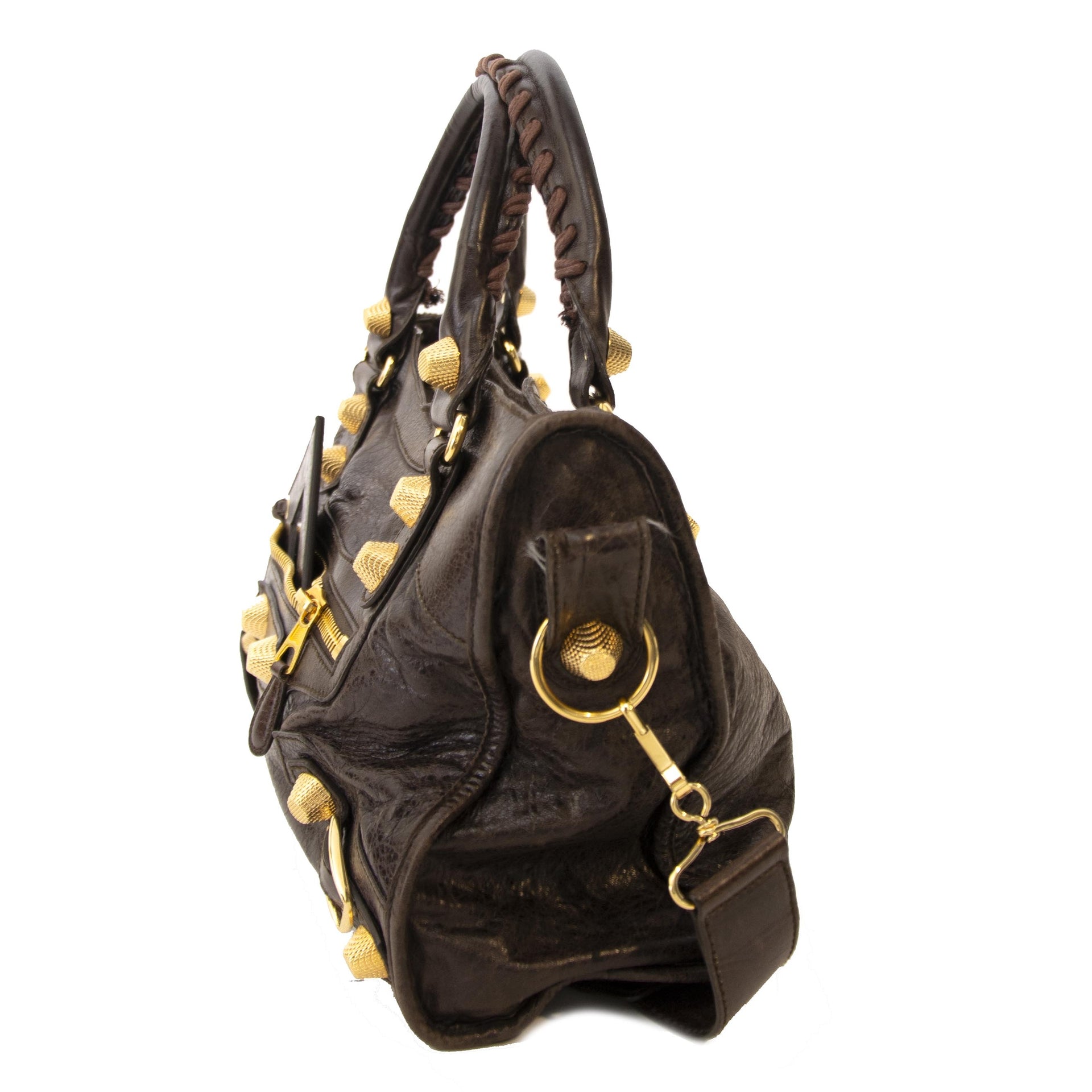 Balenciaga Bruine Giant City Leren Tas