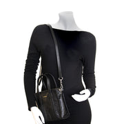 Authentieke tweedehands vintage Balenciaga Black Bazar Shopper XXS koop online webshop LabelLOV