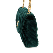 Balenciaga Suede Green BB Chain Shoulderbag now for sale at labellov vintage fashion webshop belgium