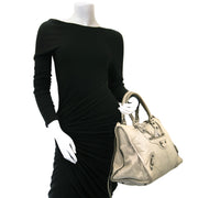 shop online at the best price Balenciaga 'Gris Poivre' Work leather tote