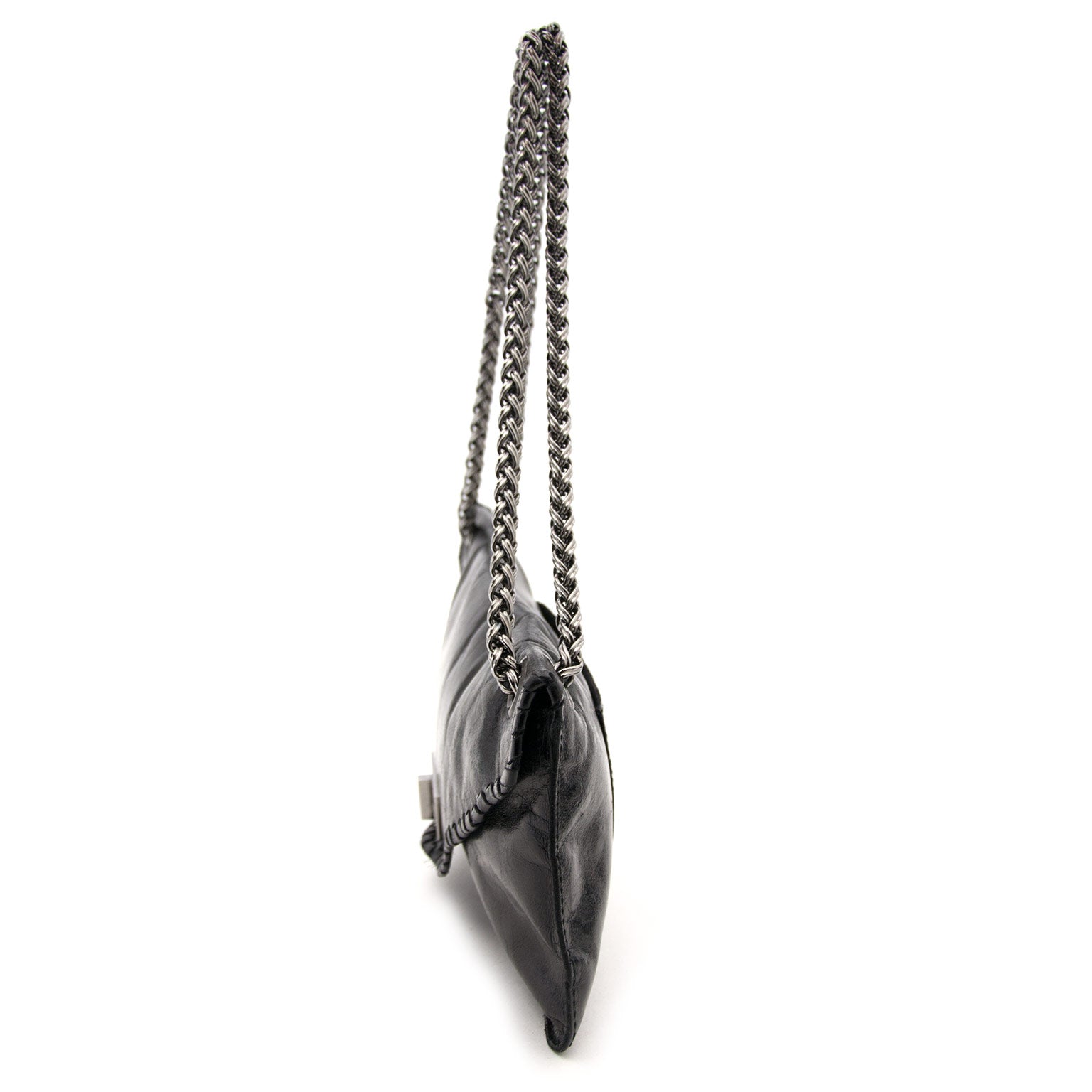 Acheter secur en ligne votre sac a mains Balmain en cuir noir chez Labellov