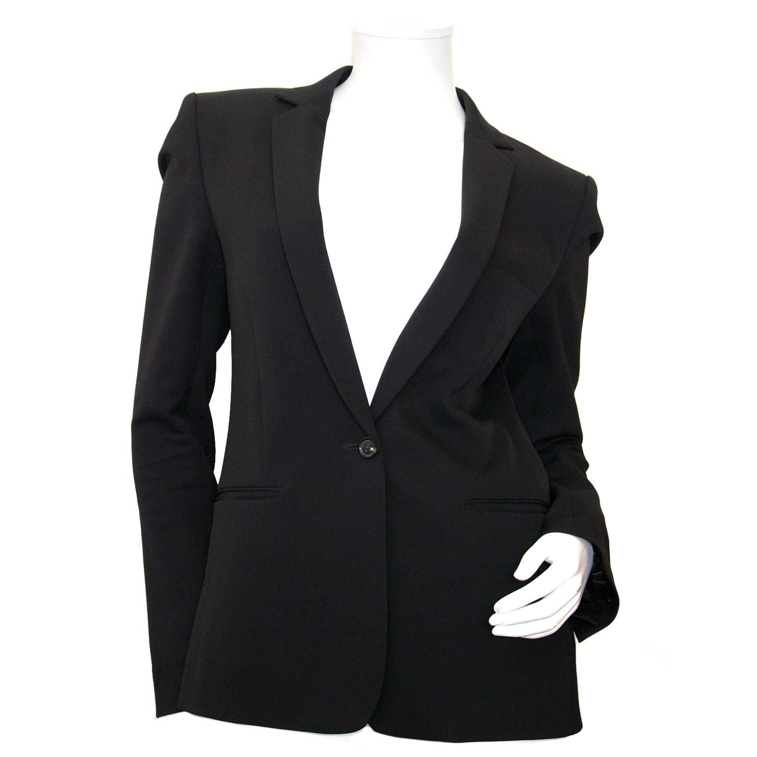balmain black blazer now for sale at labellov vintage fashion webshop belgium