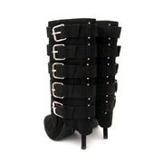 achetez Giuseppe Zanotti For Balmain Black Suede Buckle Boots - size 41 et payez secure on ligne
