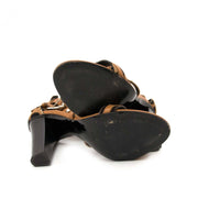 buy Balmain Leopard Print Sandal Heels - Size 41 at labellov for the best price