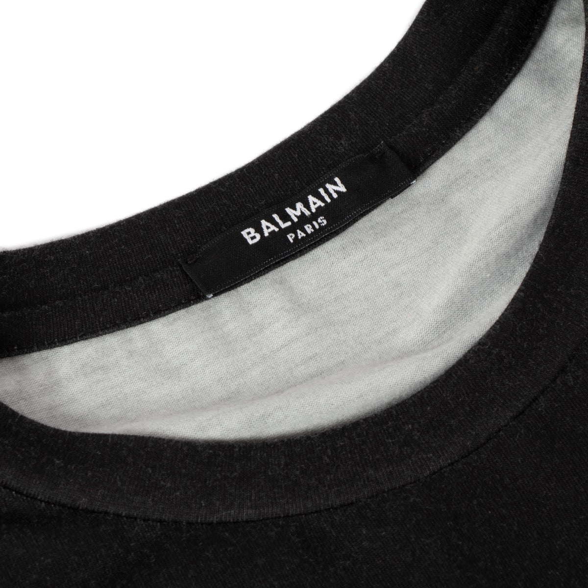 Shop safe online at Labellov this 100% authentic second hand Balmain Black Monogram T-shirt - size L