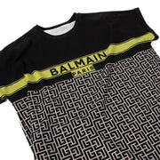 Shop safe online at Labellov this 100% authentic second hand Balmain Black Monogram T-shirt - size L