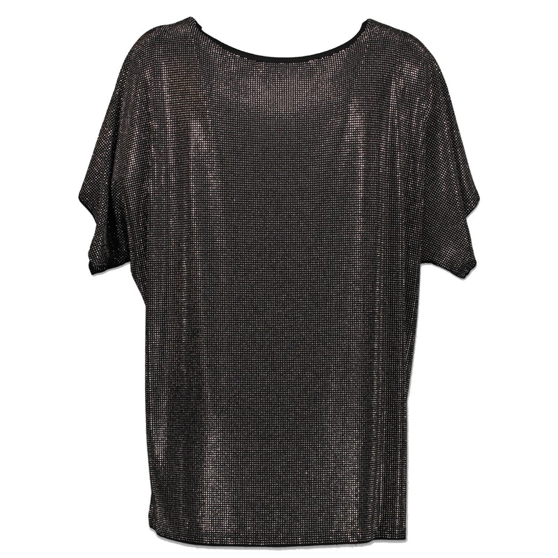 Pierre Balmain Black Metallic Stud T-Shirt