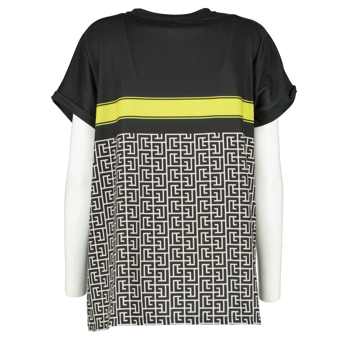 T-shirt Balmain noir monogrammé - taille L