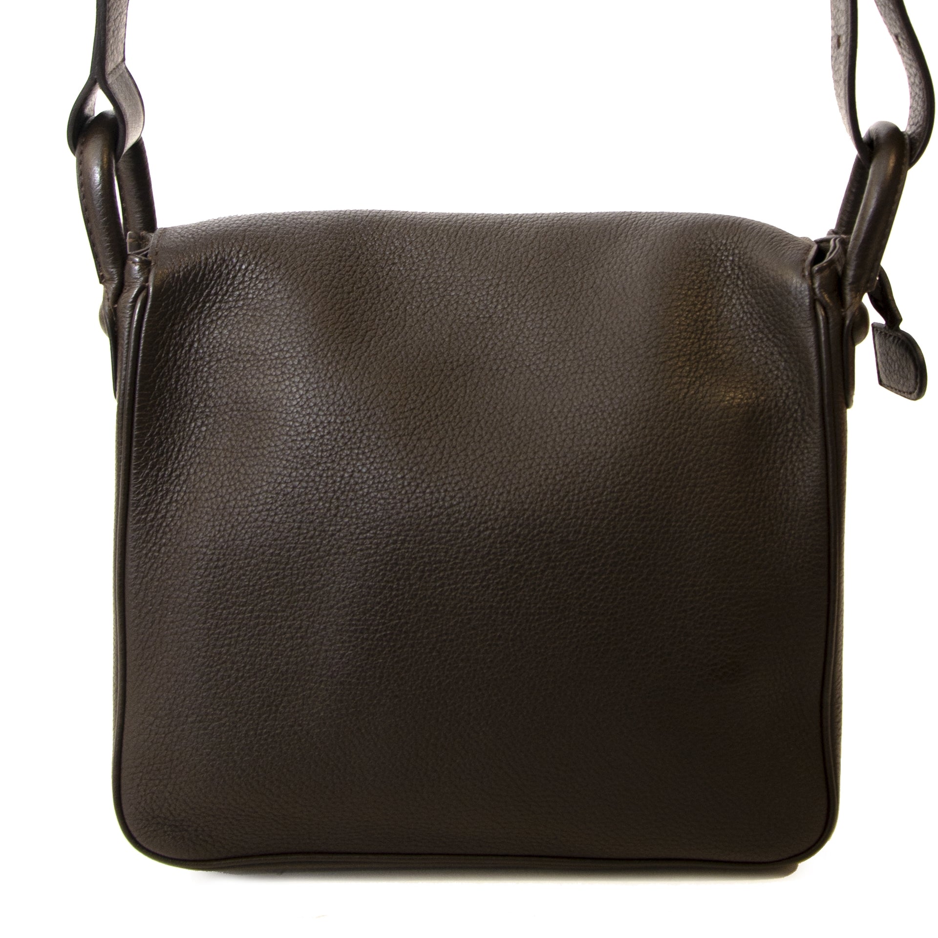 Delvaux Brillant Baudrier Brown Leather Bag