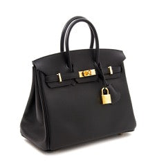 Hermès Birkin 25 Black Swift GHW