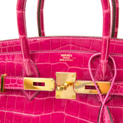 Acheter secur en ligne votre sac a mains en cuir croco lisse d'Hermès pour le meilleur prix chez Labellov à