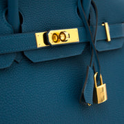 Buy safe and secure online at labellov.com for the best price Hermes birkin cobalt 30cm togo brand new