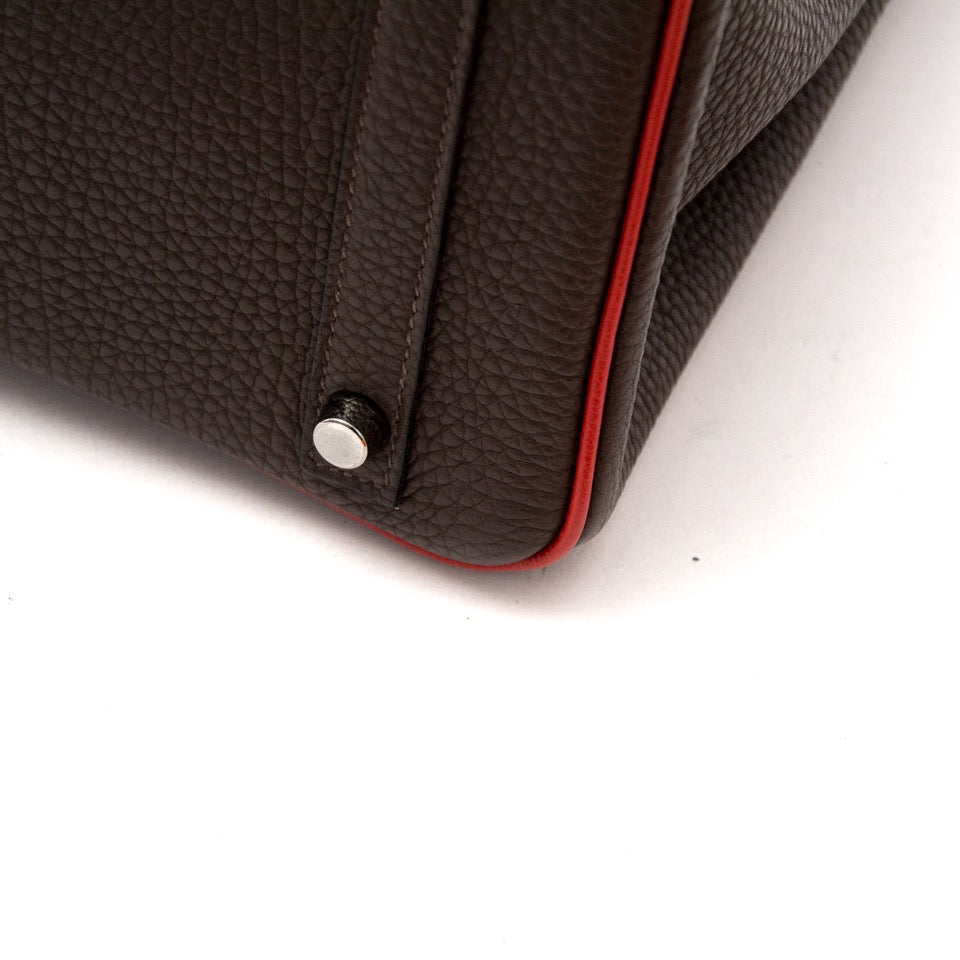 Hermès Birkin HSS 30 Chocolat Togo Doublure Rouge Casaque PHW