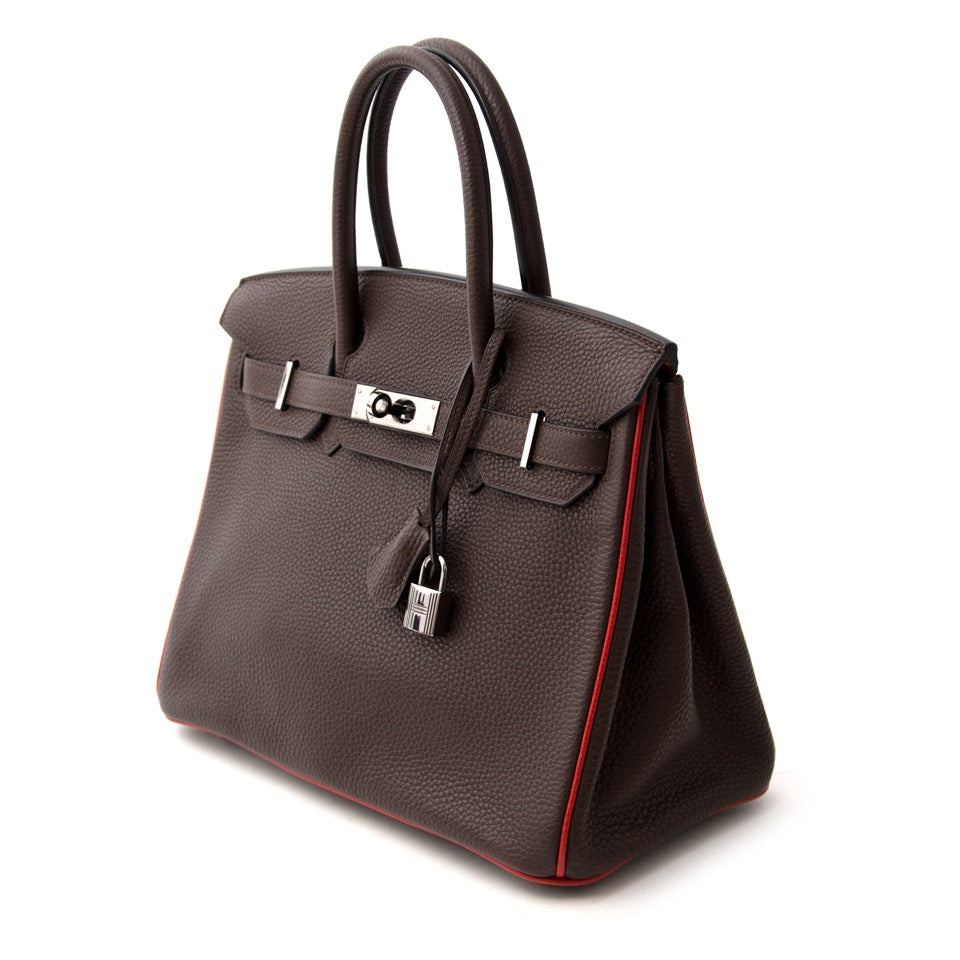 Hermès Birkin HSS 30 Chocolat Togo Doublure Rouge Casaque PHW