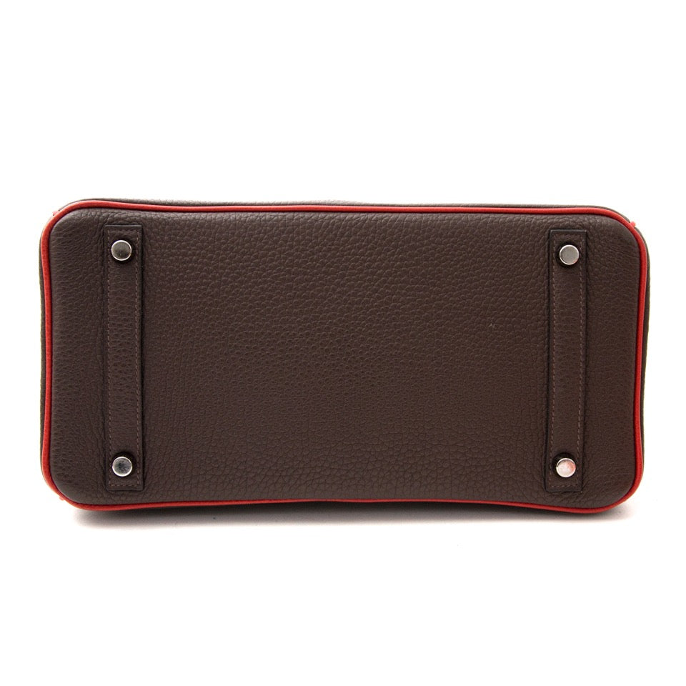 Hermès Birkin HSS 30 Chocolat Togo Doublure Rouge Casaque PHW