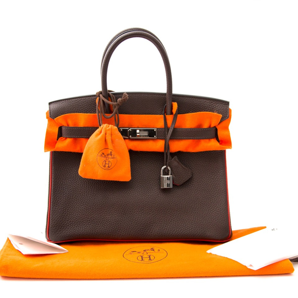 Hermès Birkin HSS 30 Chocolat Togo Doublure Rouge Casaque PHW