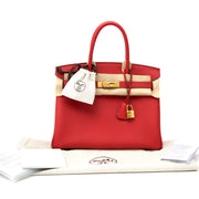 We buy and sell your Hermès Birkin 30 Togo Geranium GHW for the best prices of 2017
