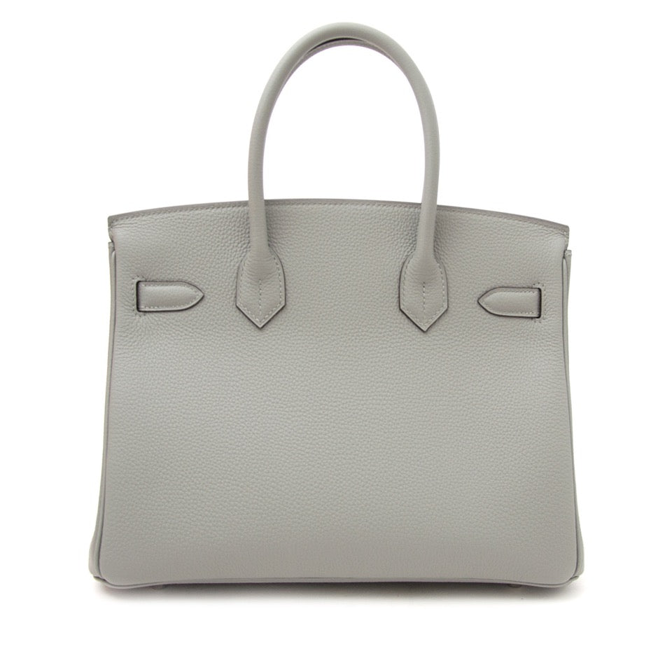 Hermès Birkin 30 Togo Gris Mouette PHW