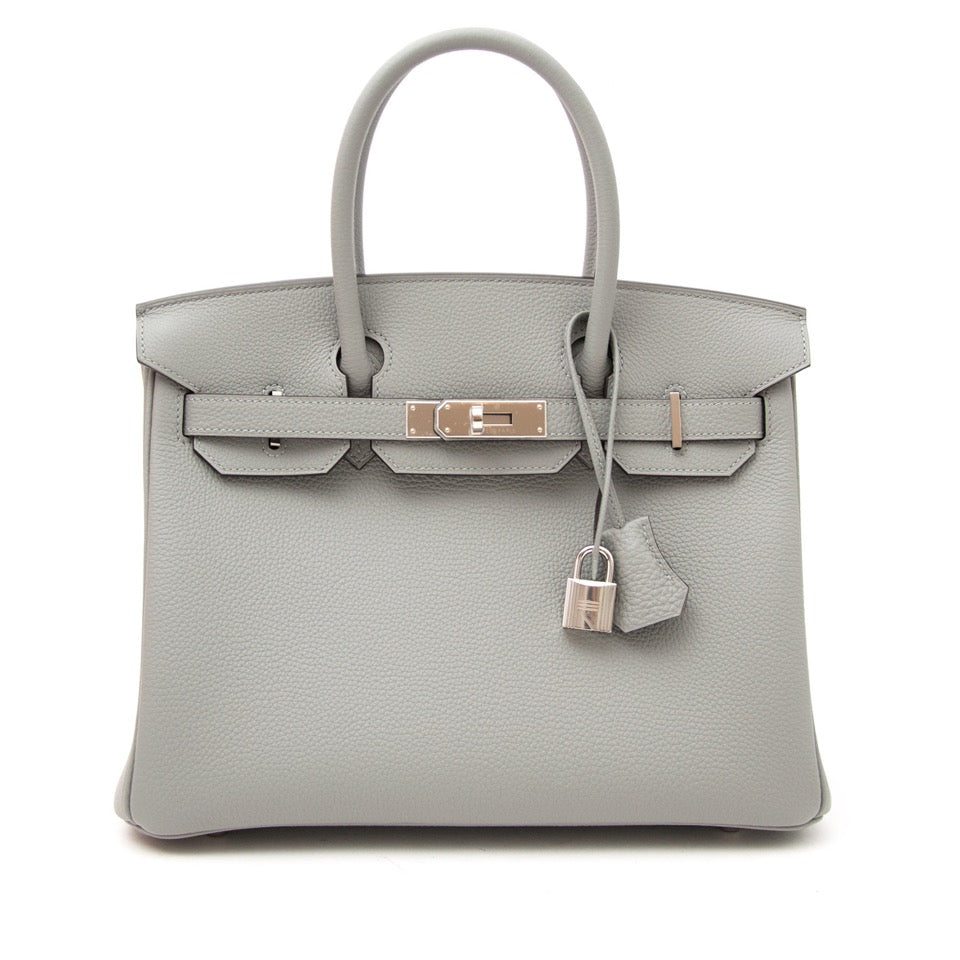 Hermès Birkin 30 Togo Gris Mouette PHW