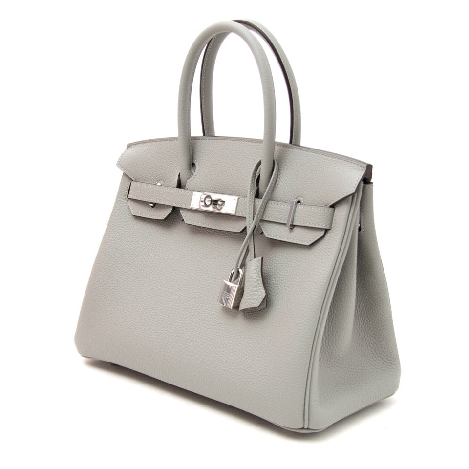 Hermès Birkin 30 Togo Gris Mouette PHW