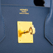 Koop veilig en aan de beste prijs uw tweedehands en nieuwe Hermès Birkin 30 Bleu Agathe GHW