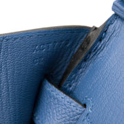 Straigt from the store delivered to your house: Hermès Birkin 30 Bleu Agathe GHW