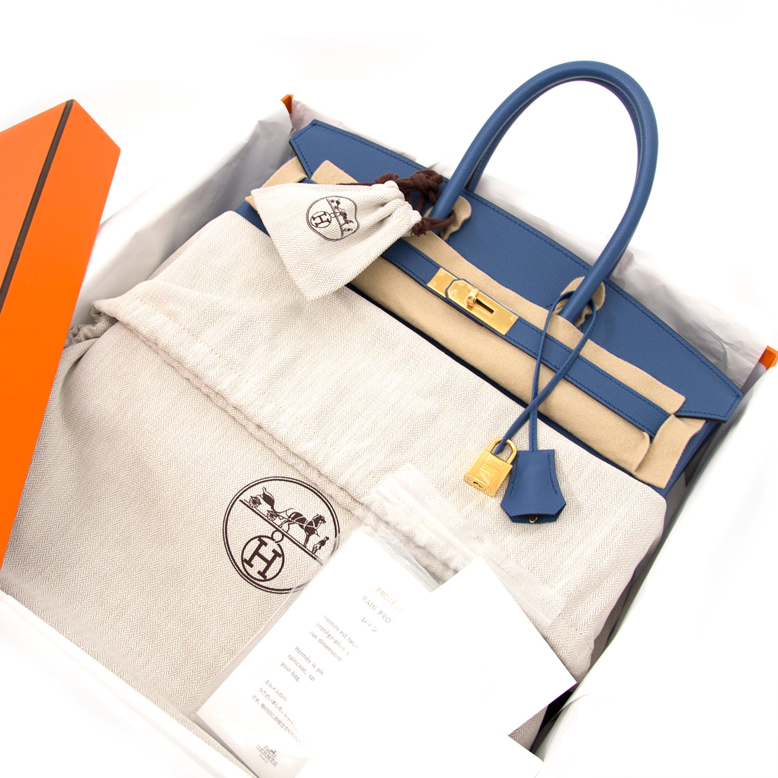 buy safe and secure online at labellov.com hermes birkin 35 bleu agathe ghw