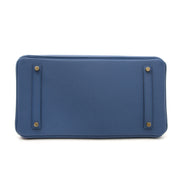 buy 100% authentic hermes birkin 35 bleu agathe at labellov.com, skip the waitinglist