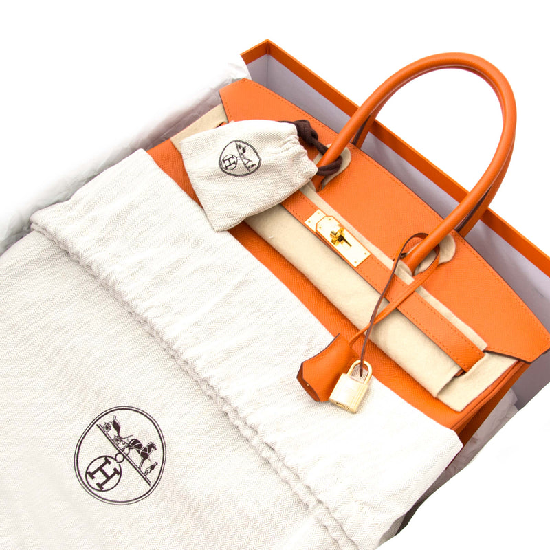 skip the waitinglist and get your hermes birkin orange epsom ghw right now at labellov.com, wordwide shipping