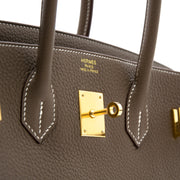 shop safe online worldwideshipping 100% authentic New Hermes Birkin 35 Taurillon Etoupe GHW at labellov.com Safe online shopping Antwerp Belgium