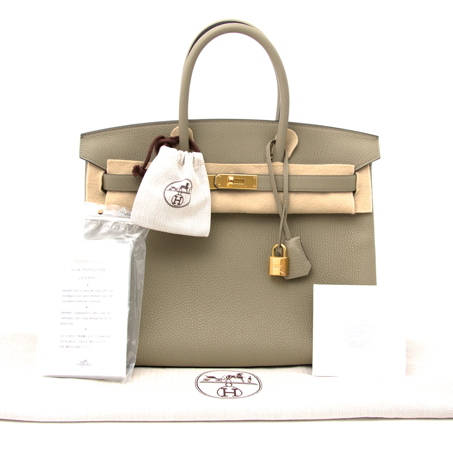 Acheter hermes birkin 35 taurillon clemence sauge en ligne chez labellov.com
