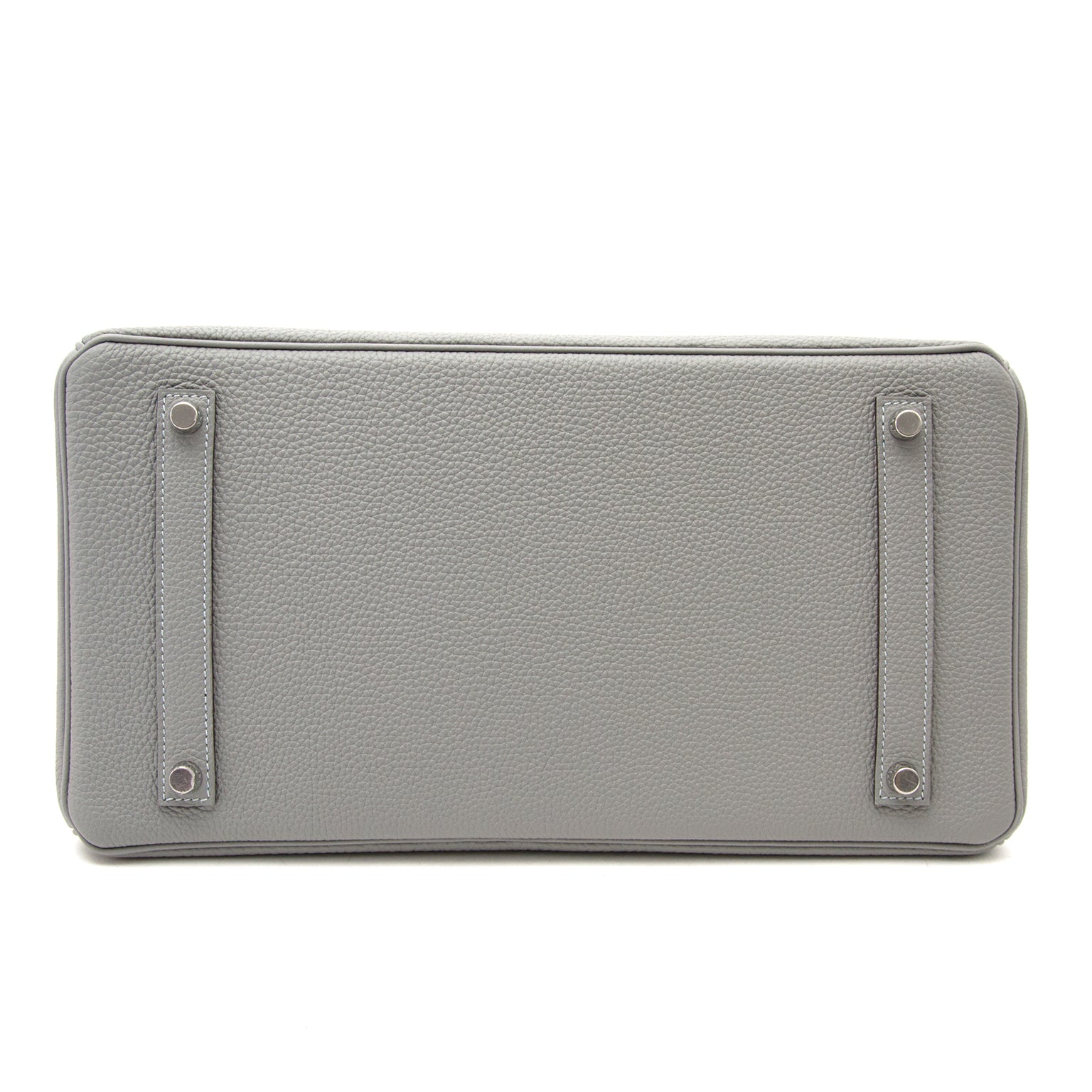 koop veilig online aan de beste prijs Brand New Hermes Birkin 35cm Bicolor Gris Mouette Togo And Blue Agathe