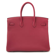Never Used Hermès Birkin 35 Togo Rouge Grenat PHW kopen