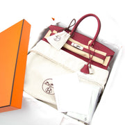 Acheter votre sac Hermes Never Used Hermès Birkin 35 Togo Rouge Grenat PHW pour le meilleur prix chez Labellov