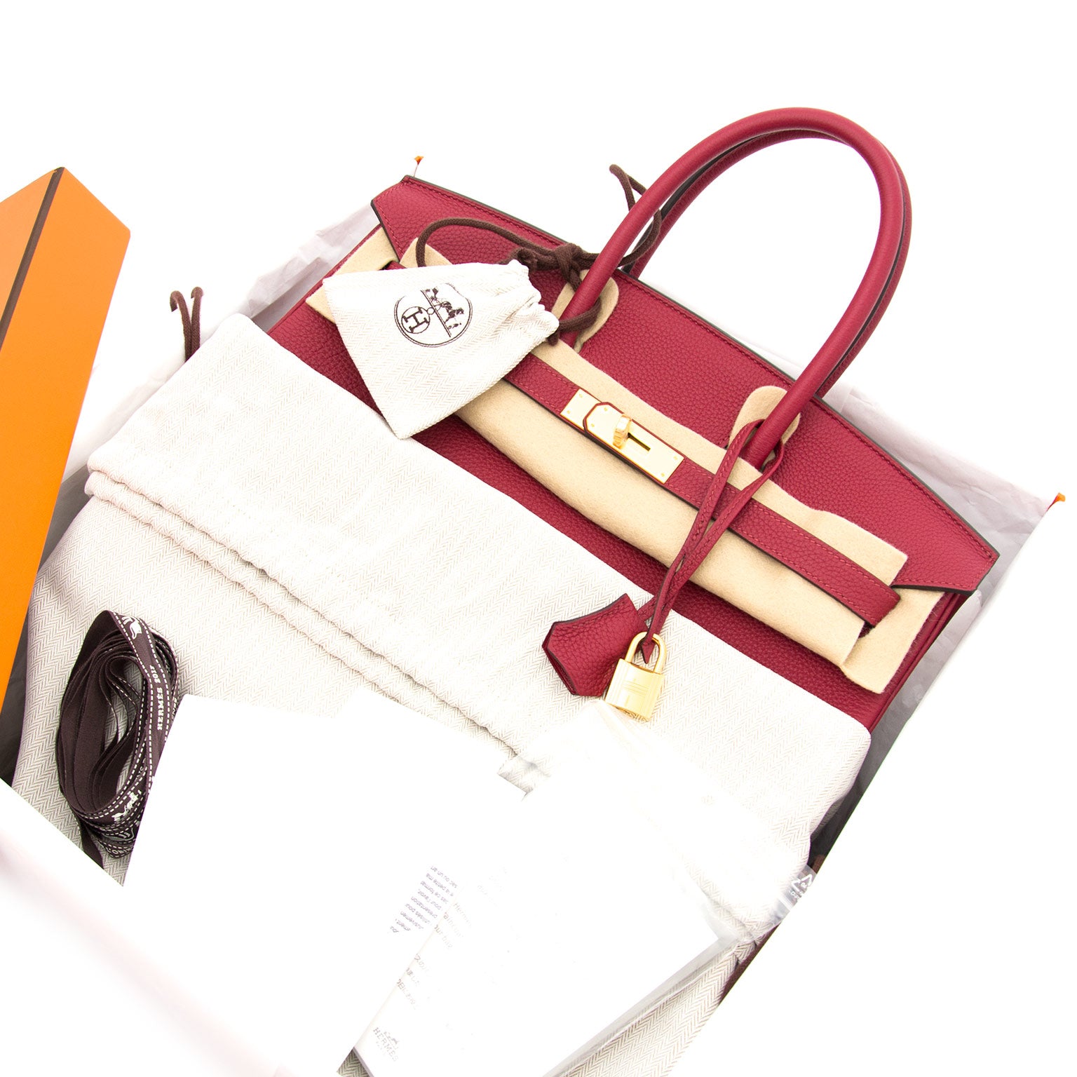 Brand new hermes birkin rouge grenat 35 togo now online at labellov.com for the best price