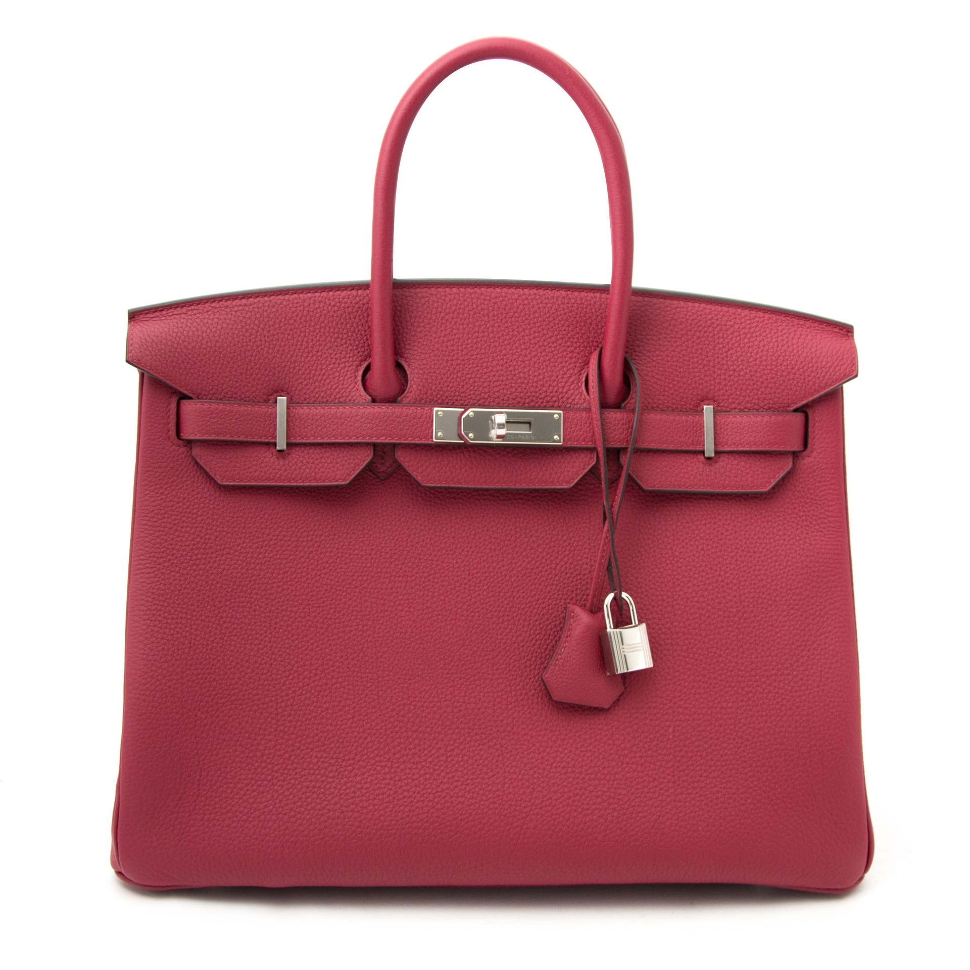 Never Used Hermès Birkin 35 Togo Rouge Grenat PHW for sale online at Labellov