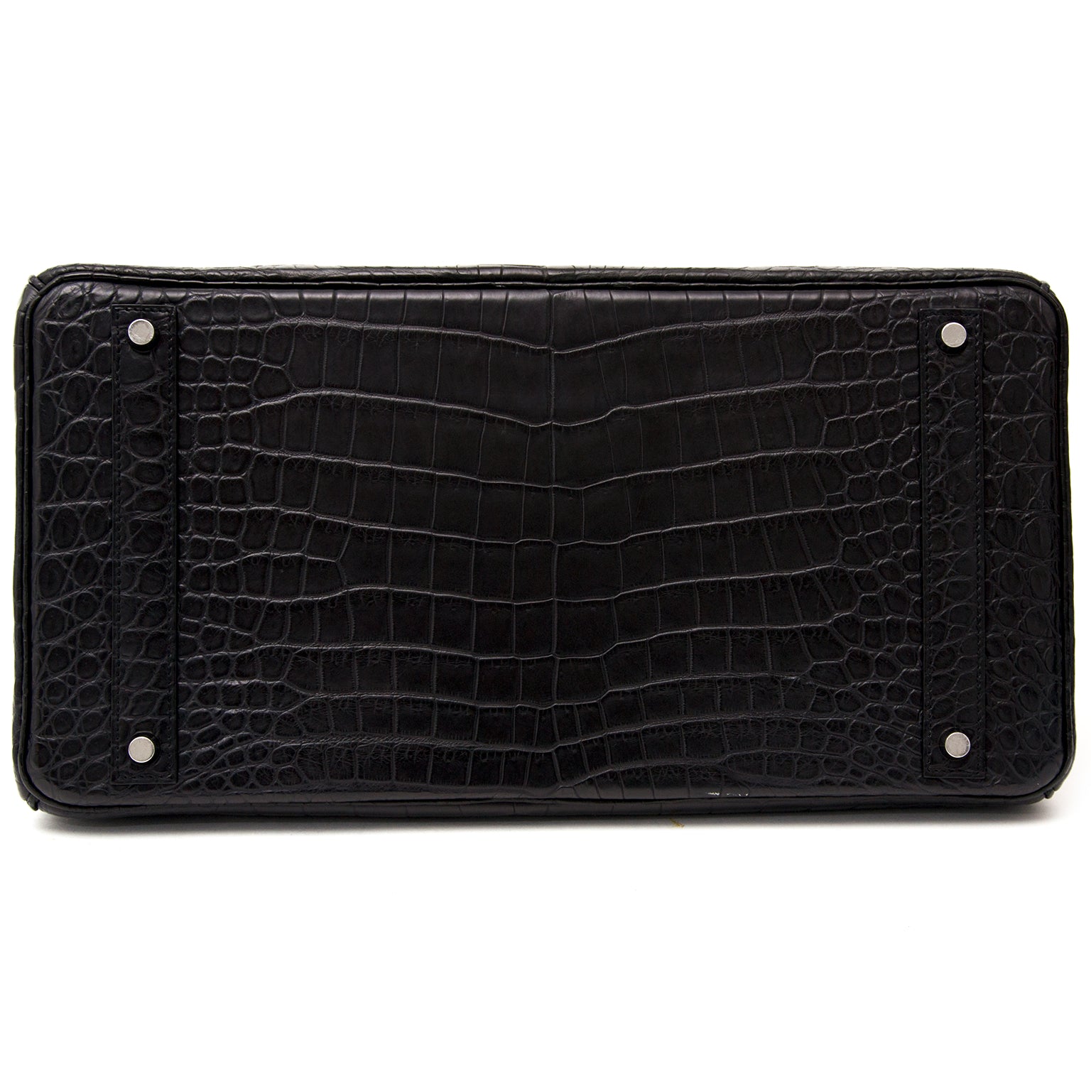 Hermès Birkin 40 Crocodile Porosus Noir Mat Accastillage Palladium