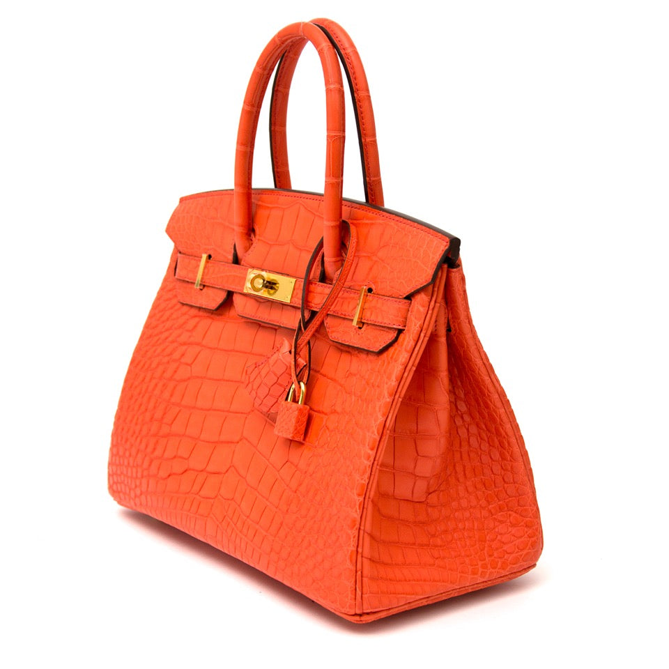 Koop en verkoop 100% authentieke Hermes Birkin Orange Poppy aan de beste prijs bij Labellov